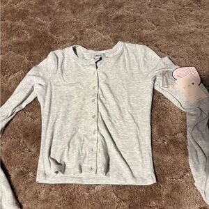 Always You Ribbed Gray Top